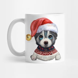 Sad Dog At Christmas Mug